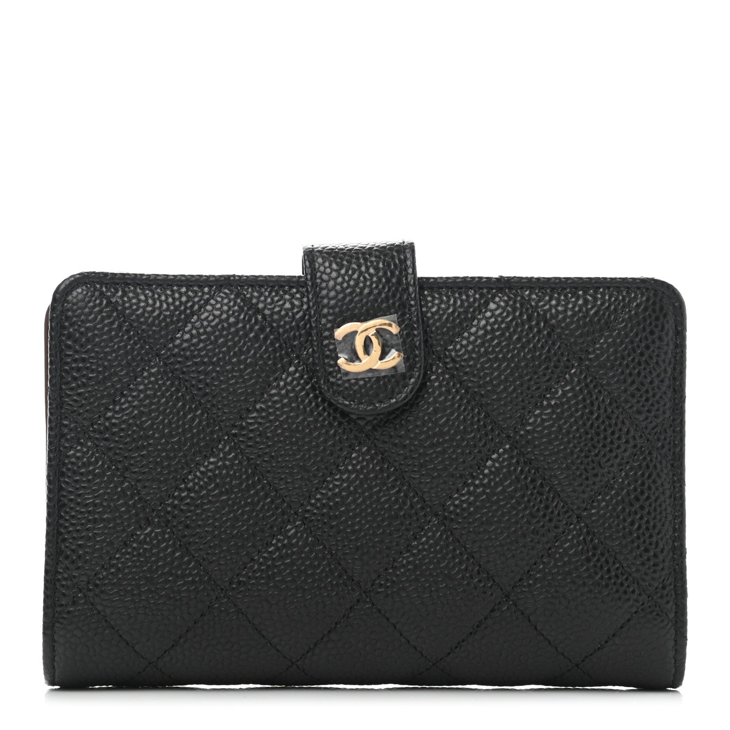 Chanel Caviar Quilted CC French Wallet Black 1 of 8