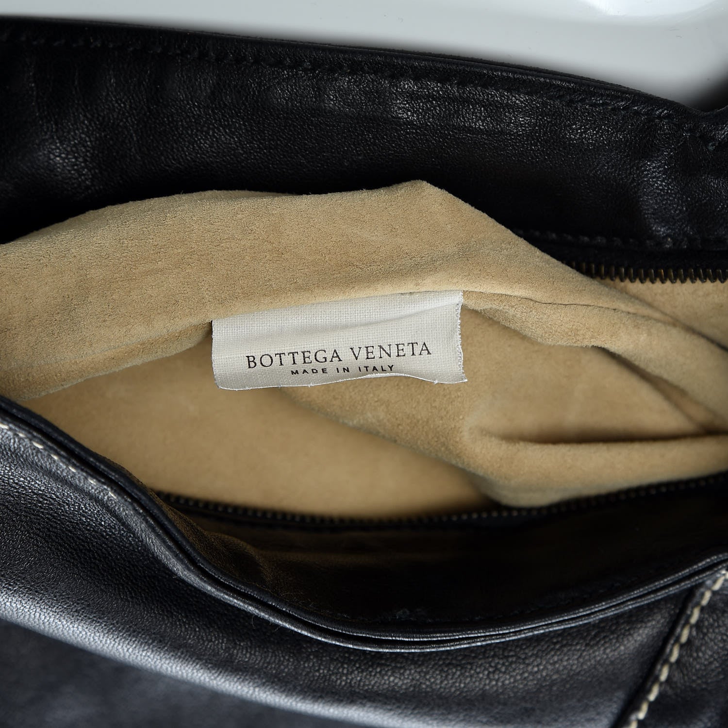 Bottega Veneta Smooth Lambskin Braided Hobo Black 7 of 12