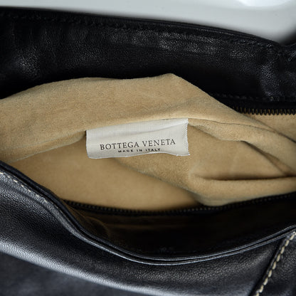 Bottega Veneta Smooth Lambskin Braided Hobo Black 7 of 12