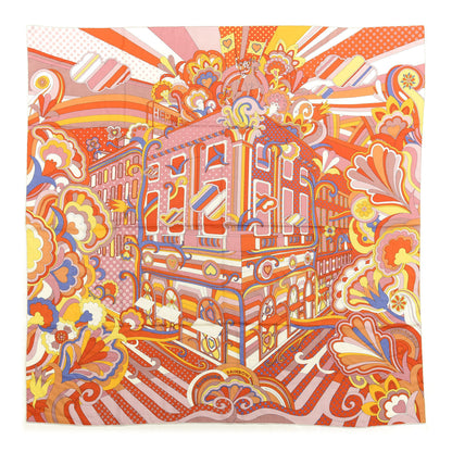 Hermes Cashmere Silk Faubourg Rainbow Shawl 140 1 of 3