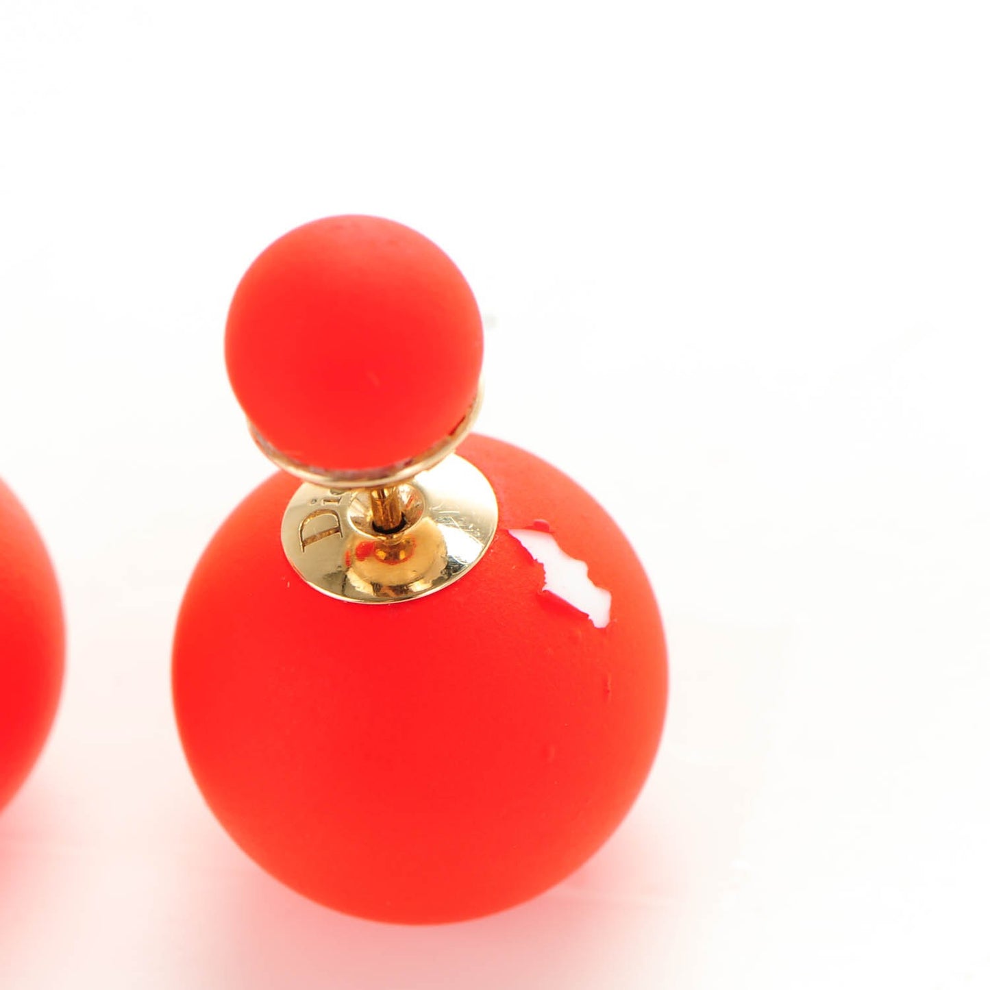 Mise En Dior Tribal Earrings Red