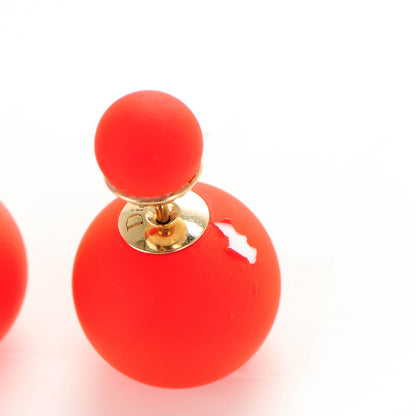 Christian Dior Mise En Dior Tribal Earrings Red 3 of 5