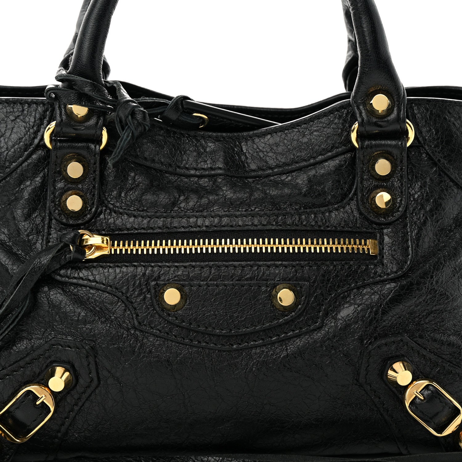 Balenciaga Agneau Classic Gold Hardware Mini City Black 8 of 13
