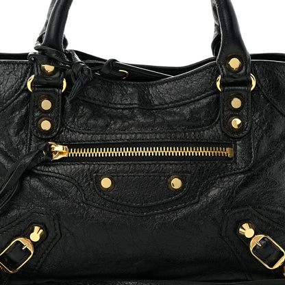 Balenciaga Agneau Classic Gold Hardware Mini City Black 8 of 13