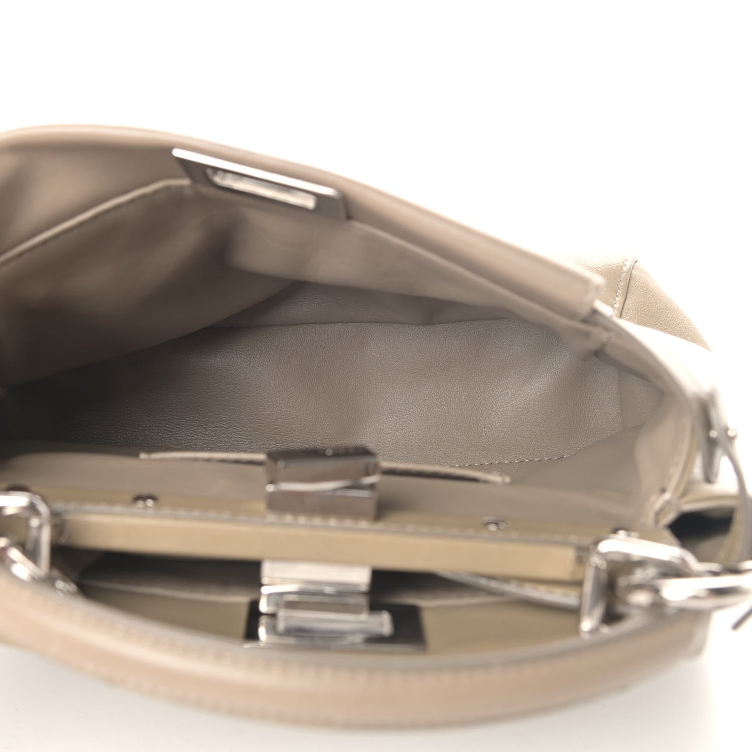 Fendi Nappa Mini Peekaboo Iconic Satchel Tortora 4 of 7