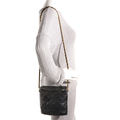 Chanel Lambskin Quilted Shoulder Bag Black 2 of 8