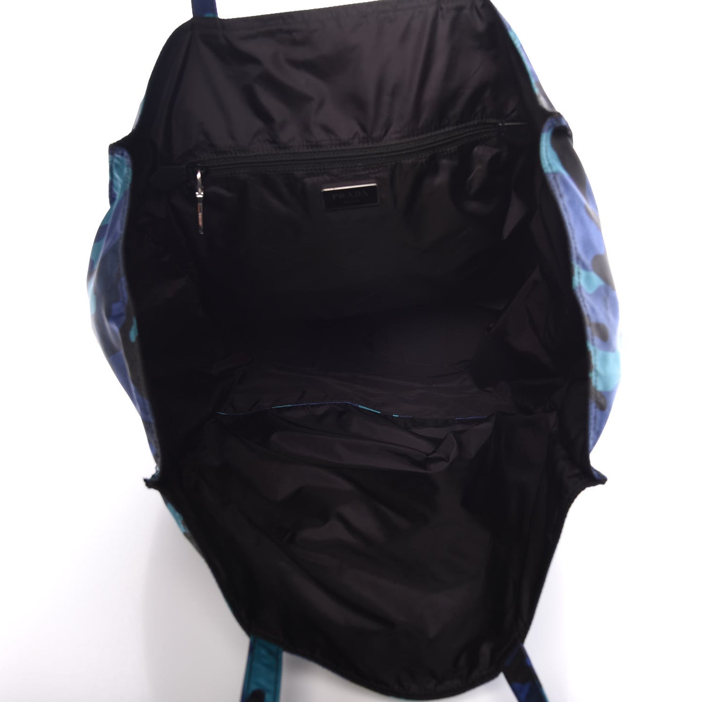 Tessuto Stampato Camouflage Shopping Tote Royal
