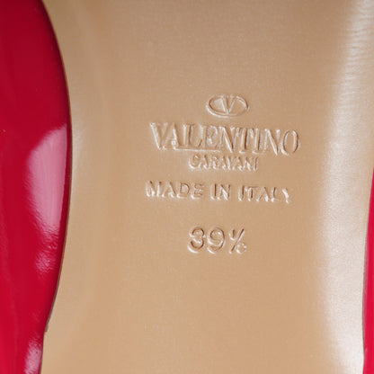 Valentino Garavani Patent Rockstud Cage Ballerina Flats 39.5 Cyclamin Poudre 6 of 8