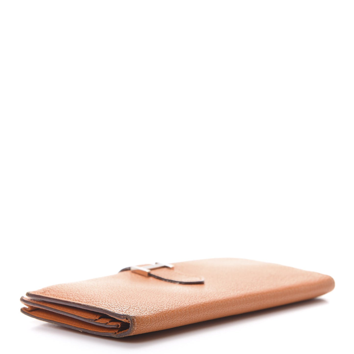 Chevre Mysore Bearn Gusset Wallet Orange
