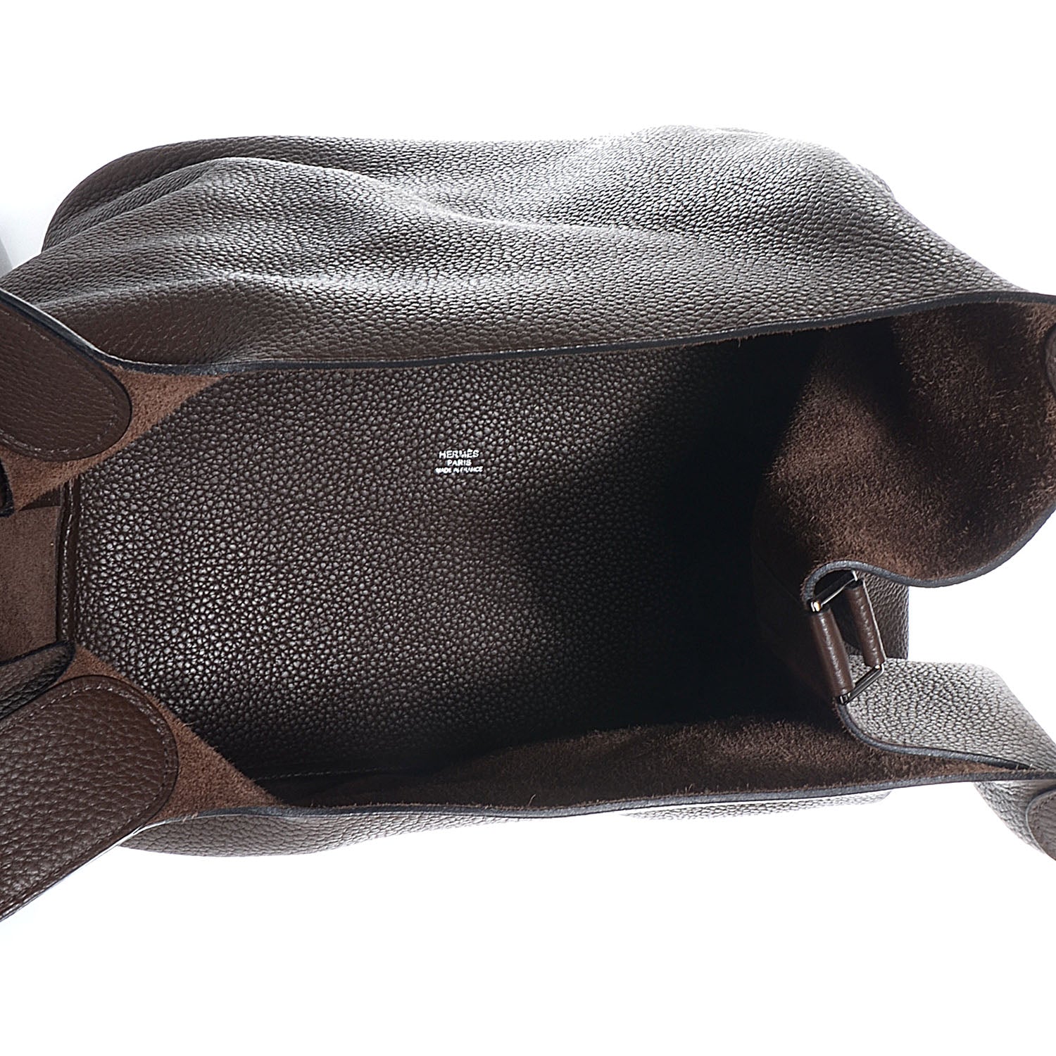 Hermes Taurillon Clemence Picotin Lock TGM Chocolate 15 of 17