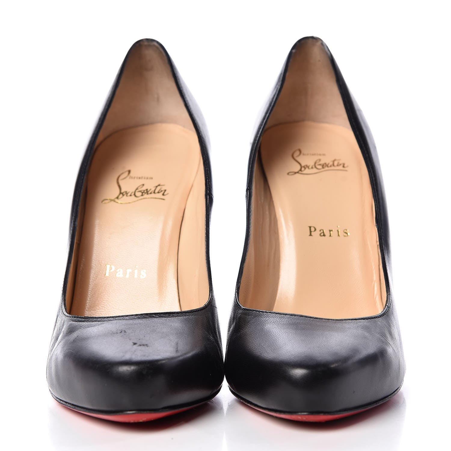 Christian Louboutin Kid Hi Elisa 100 Pumps 39 Black 2 of 12