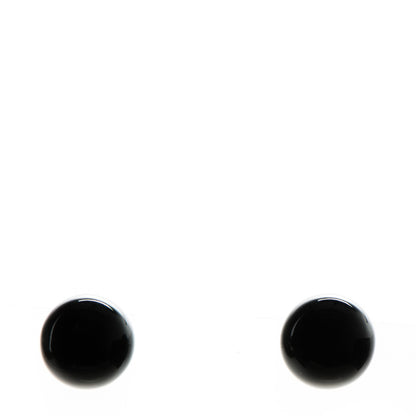 Tiffany Sterling Silver Black Onyx 10mm Ziegfeld Earrings 1 of 6