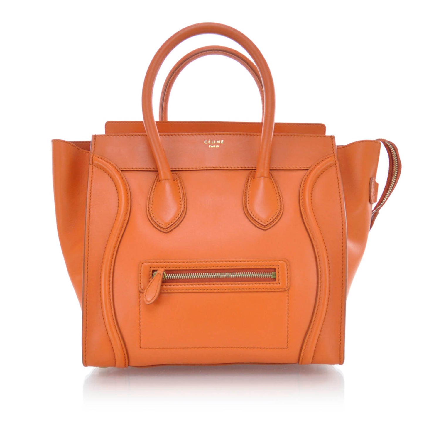 Smooth Calfskin Mini Luggage Orange