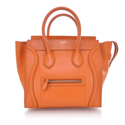 Celine Smooth Calfskin Mini Luggage Orange 1 of 10