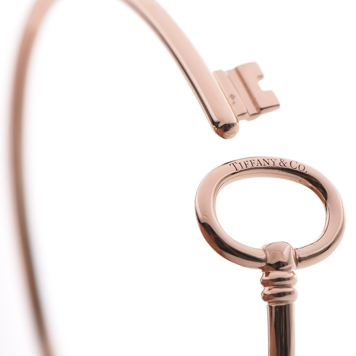 18K Rose Gold Keys Wire Bracelet