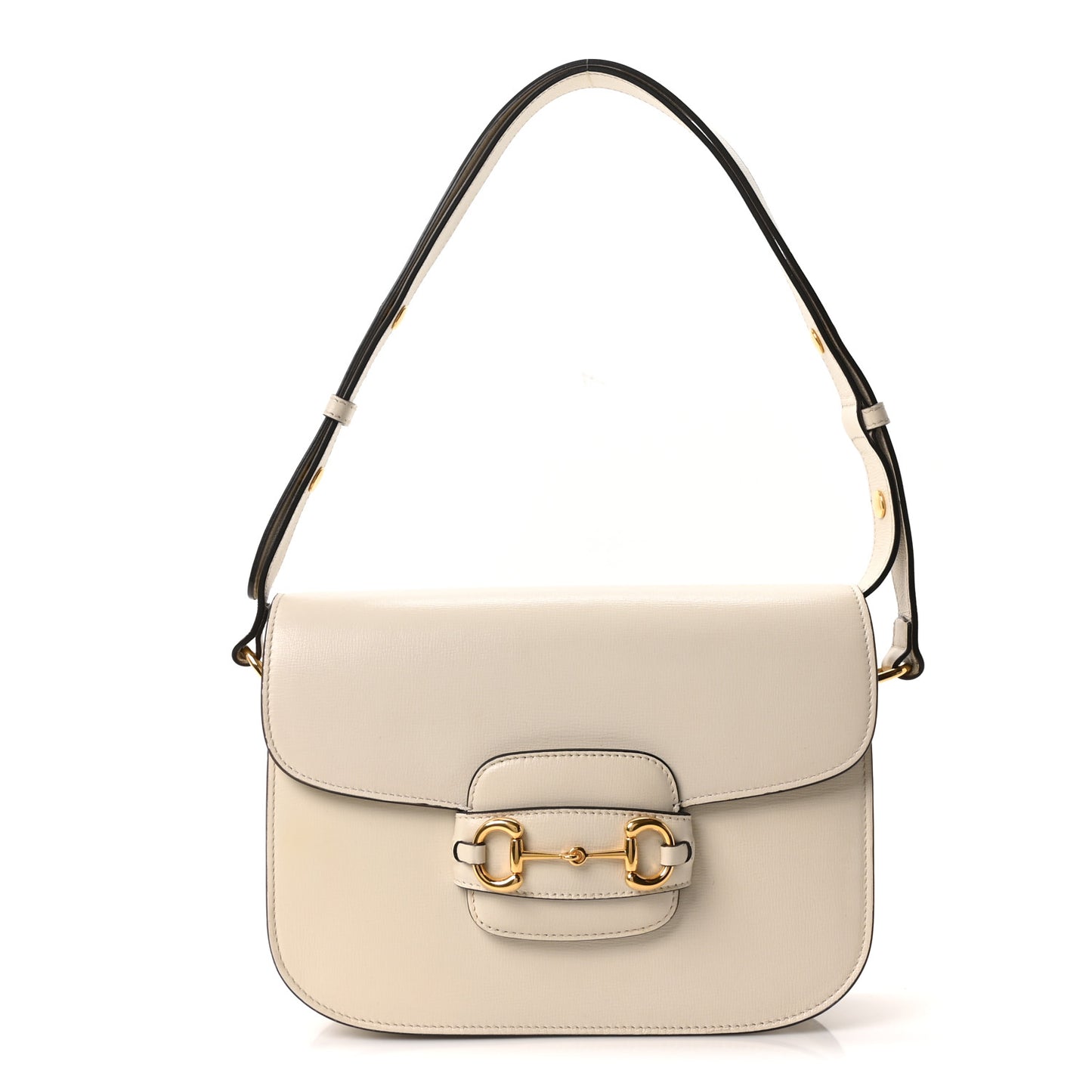 Azalea Calfskin Horsebit 1955 Shoulder Bag Mystic White