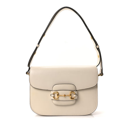 Gucci Azalea Calfskin Horsebit 1955 Shoulder Bag Mystic White 1 of 10