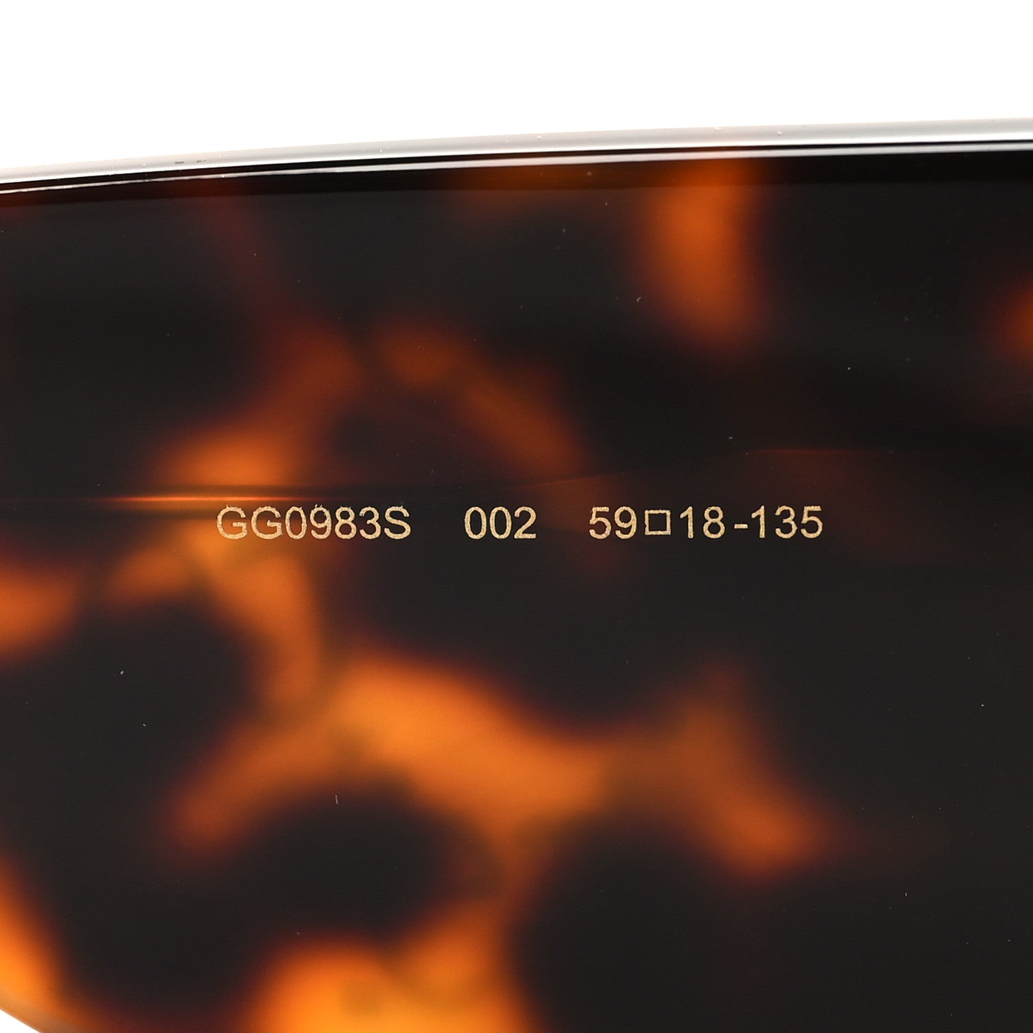 Gucci Acetate Monogram Shield Sunglasses GG0983S Havana 6 of 7