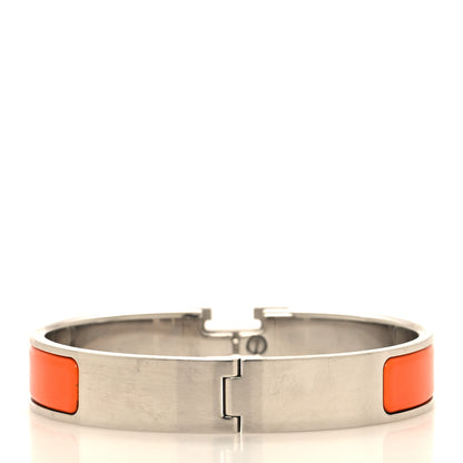 Hermes Enamel Narrow Clic Clac H Bracelet PM Orange 3 of 5
