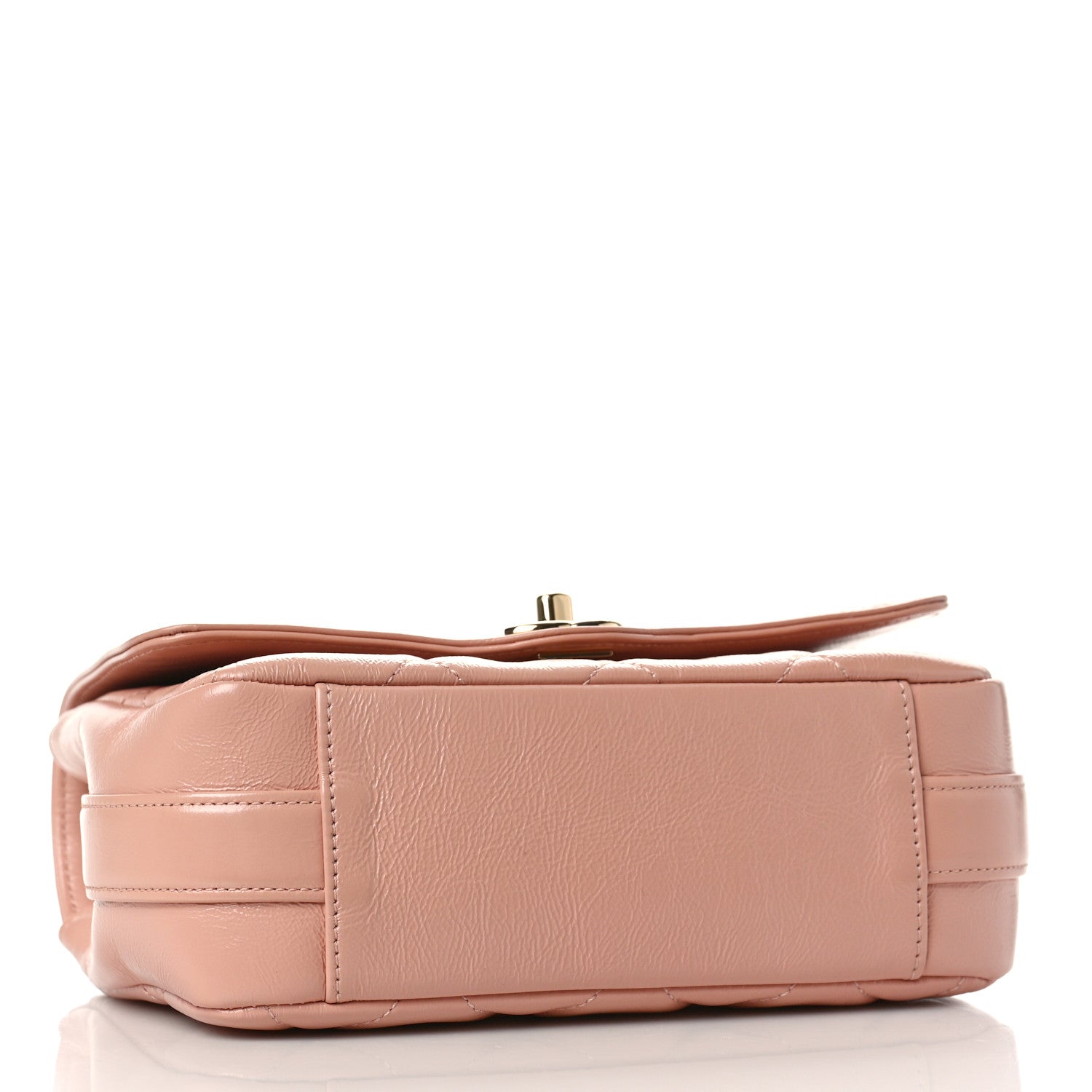 Chanel Crumpled Glazed Lambskin Quilted Mini Hold The Line Flap Light Pink 4 of 9