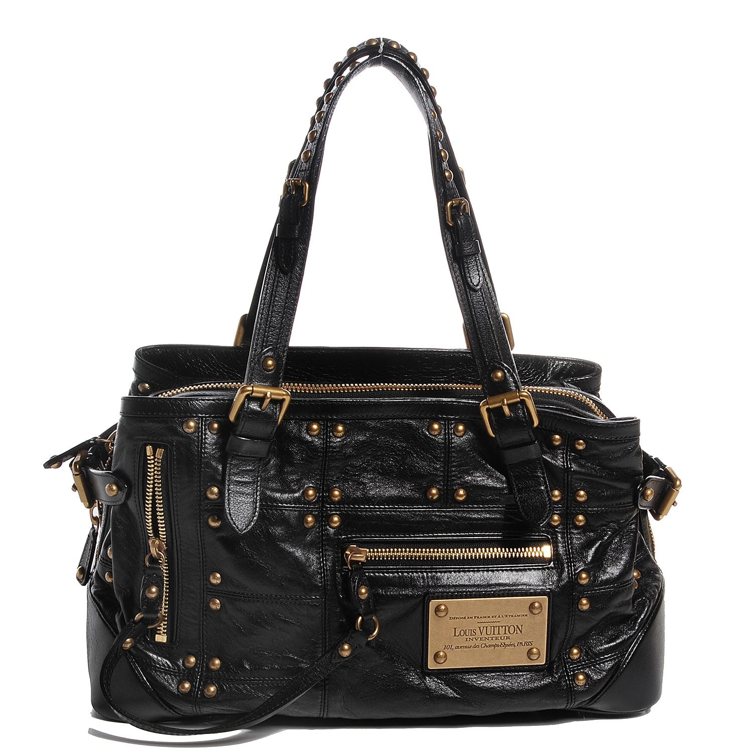 Louis Vuitton Lambskin Riveting Black 1 of 8