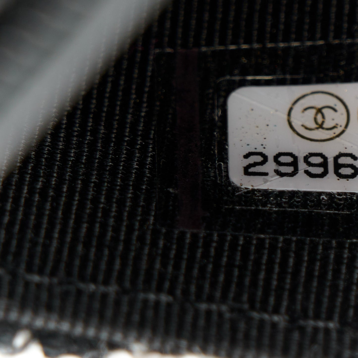 Tweed Quilted Wallet On Chain WOC Black Ecru White