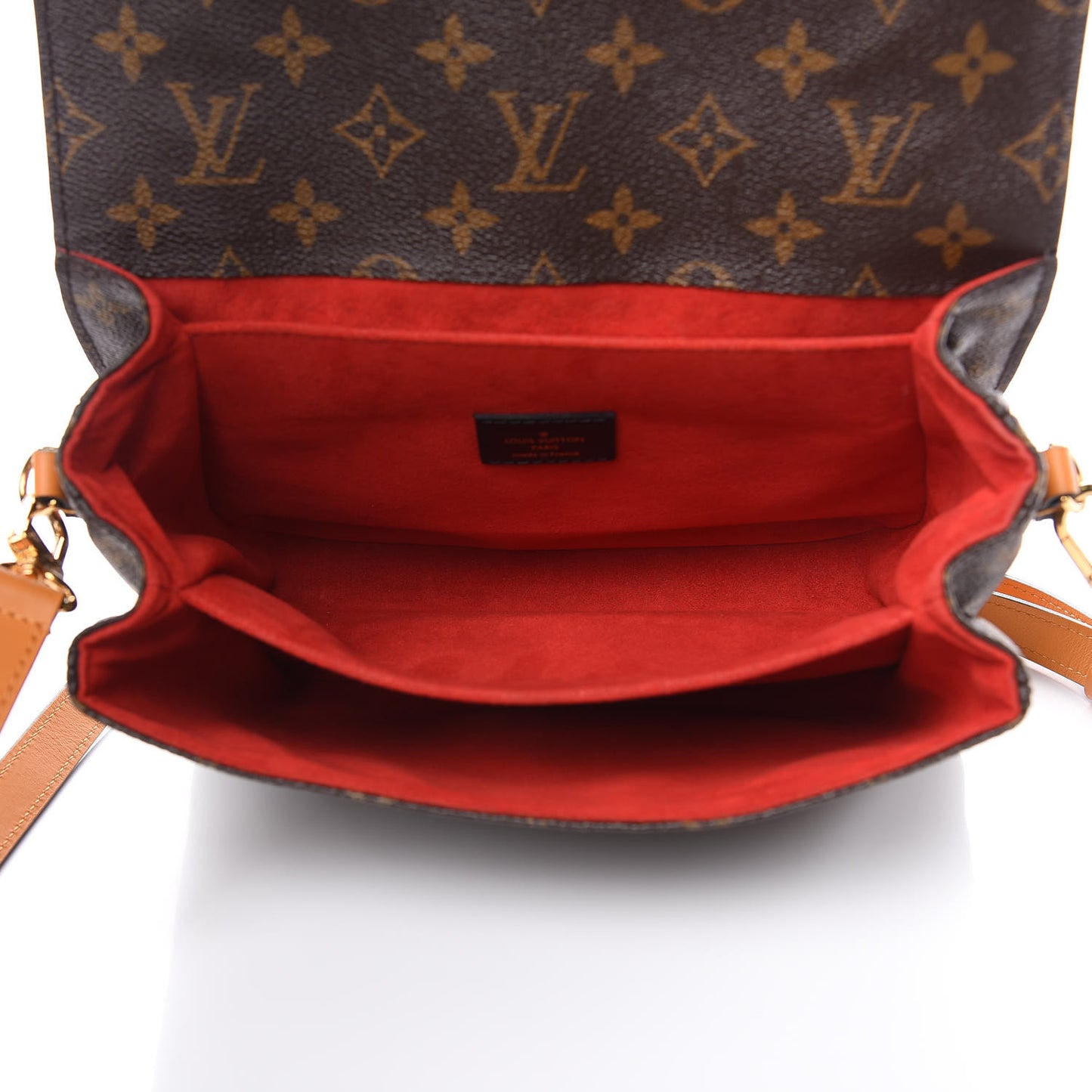 Monogram Braided Pochette Metis Coquelicot