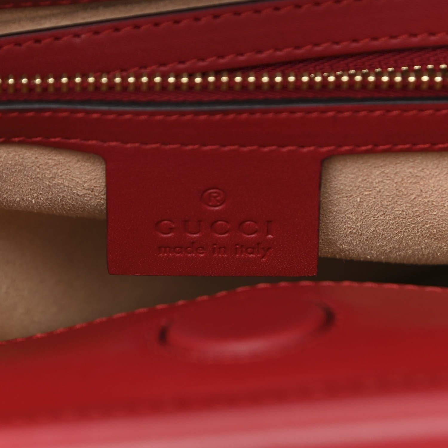 Gucci Nappa Bamboo Web Small Nymphaea Top Handle Bag Hibiscus Red 7 of 12