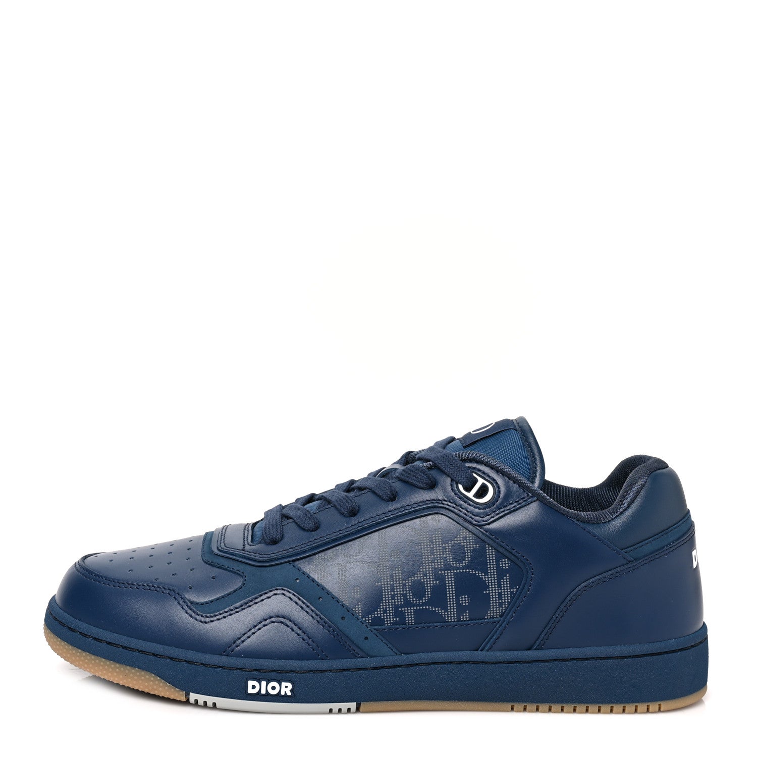 Christian Dior Smooth Calfskin Oblique Galaxy Mens B27 Low Top Sneakers 43 Blue Beige 1 of 7
