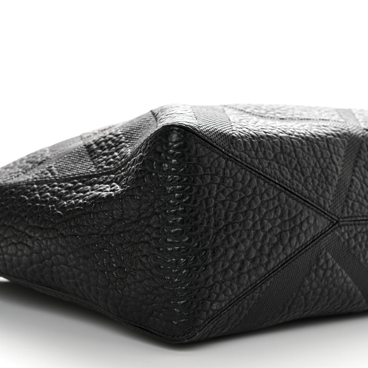 Heritage Grain Check Embossed Medium Dewsbury Tote Black