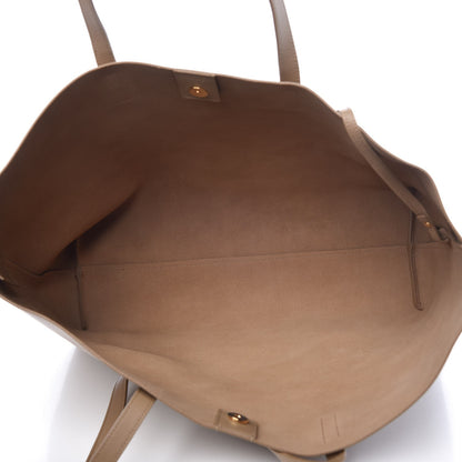 Saint Laurent Calfskin Large Shopping Tote Dark Beige 6 of 8