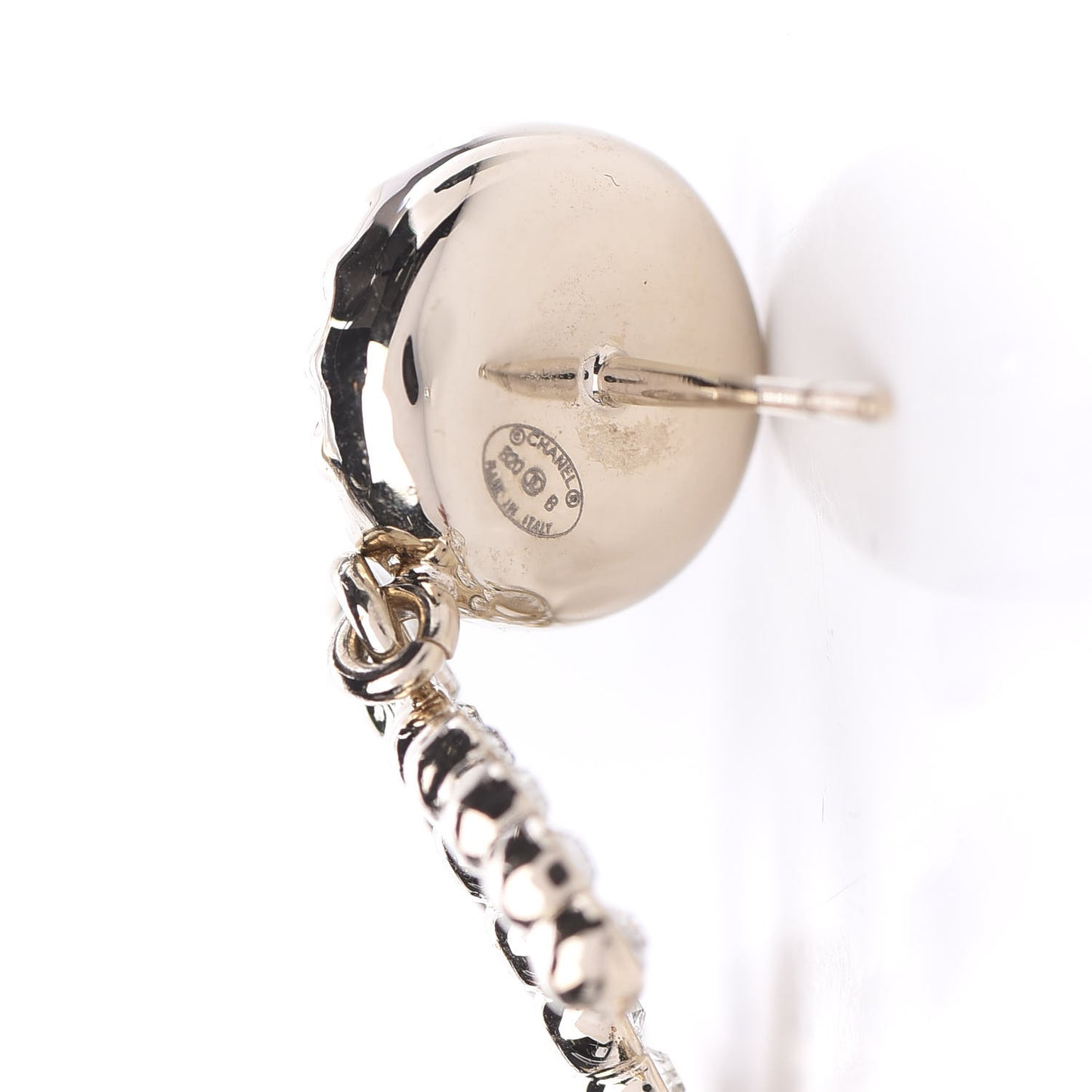 Crystal Pearl Bow-tiful CC Drop Earrings Gold