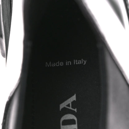 Prada Spazzolato Rois Monolith Chelsea 55mm Ankle Boots 39.5 Black 9 of 10