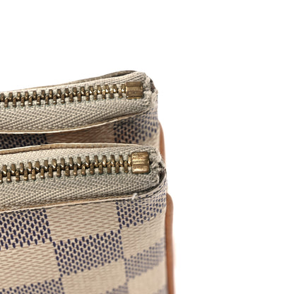Louis Vuitton Damier Azur Double Zip Pochette 11 of 14