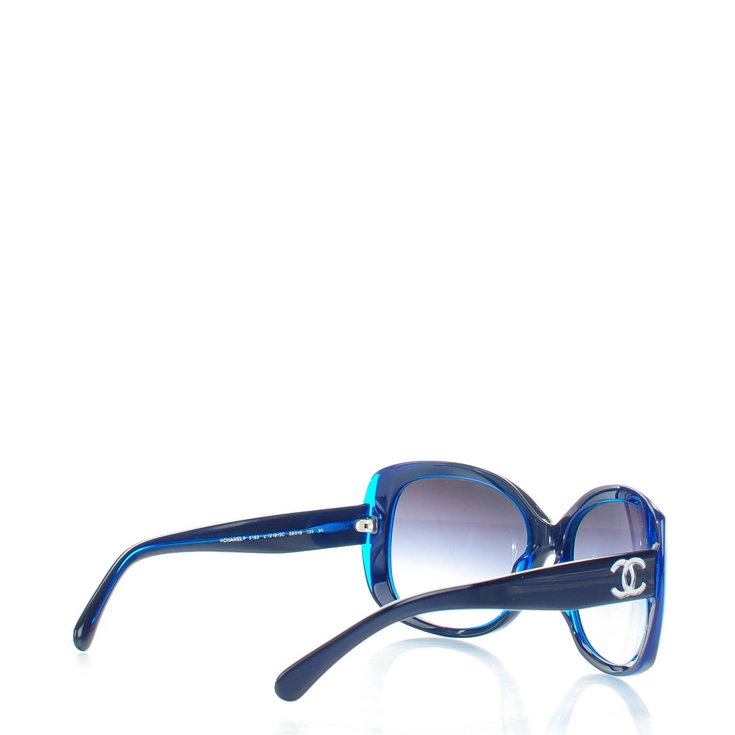 Chanel CC Sunglasses 5183 Blue 3 of 7
