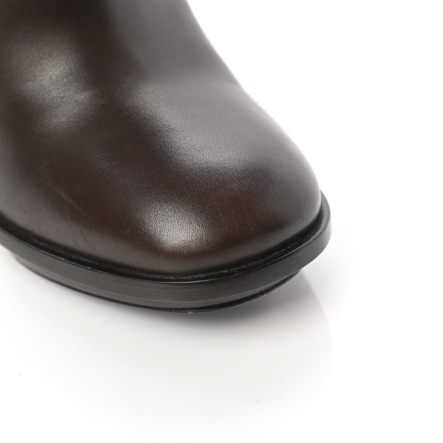 Gucci Calfskin Lifford Knee High Boots 38.5 Brown 10 of 11