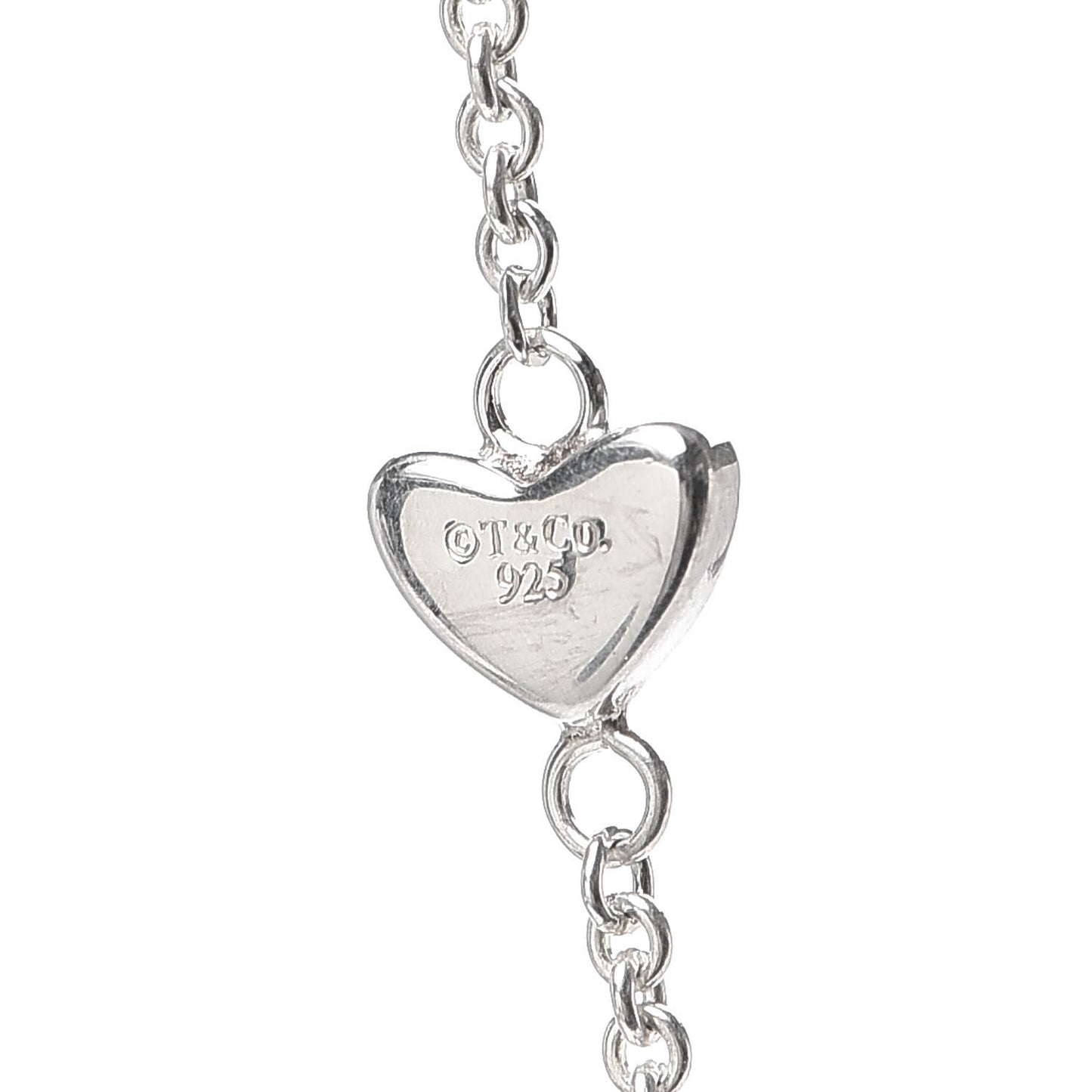 Sterling Silver Heart Lariat Necklace