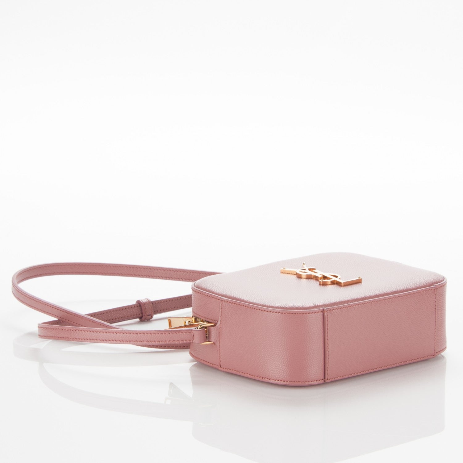 Saint Laurent Grain De Poudre Small Classic Monogram Camera Bag Old Rose 4 of 6