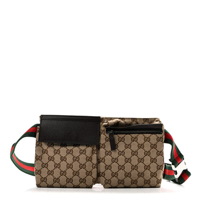 Gucci Monogram Web Belt Bag Dark Brown 1 of 10