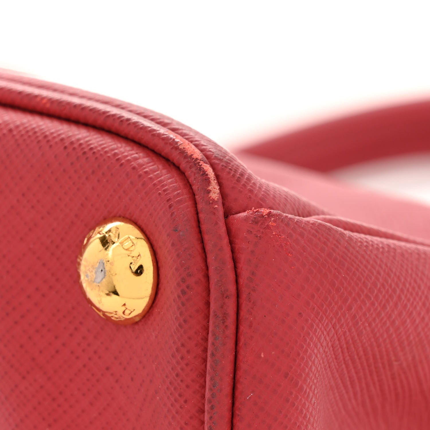 Prada Saffiano Lux Large Tote Fuoco 12 of 15