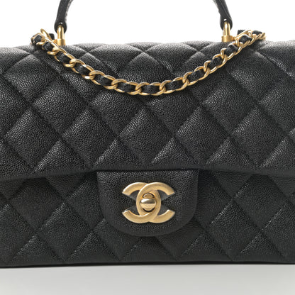 Chanel Caviar Quilted Mini Top Handle Rectangular Flap Black 8 of 11