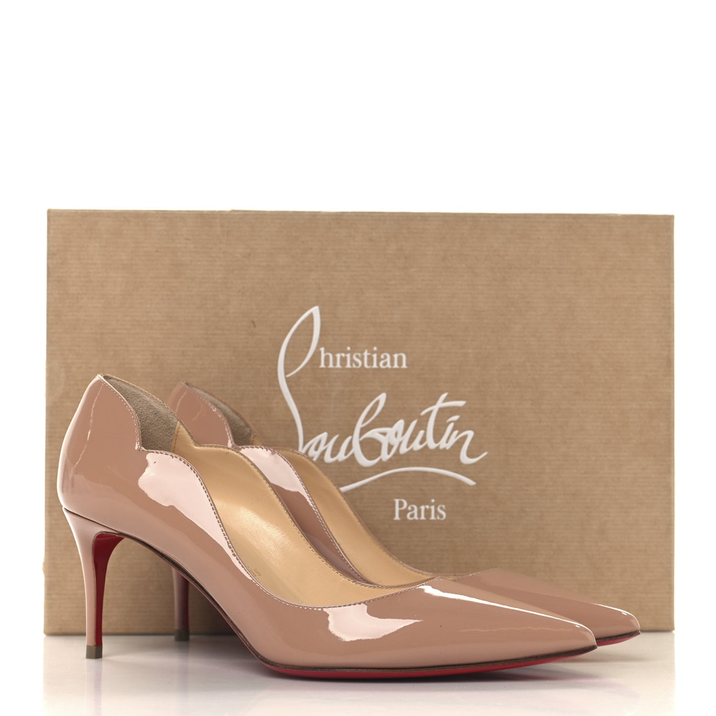 Patent Hot Chick 70 Pumps 36 Nude