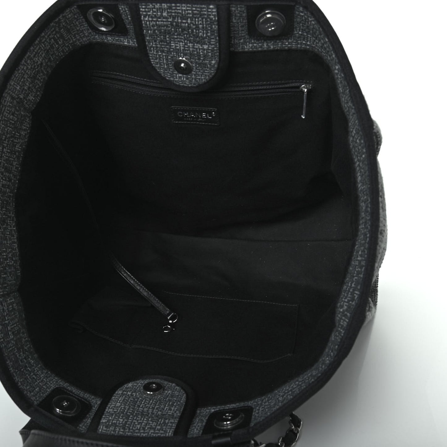 Canvas Large Deauville Tote Charcoal