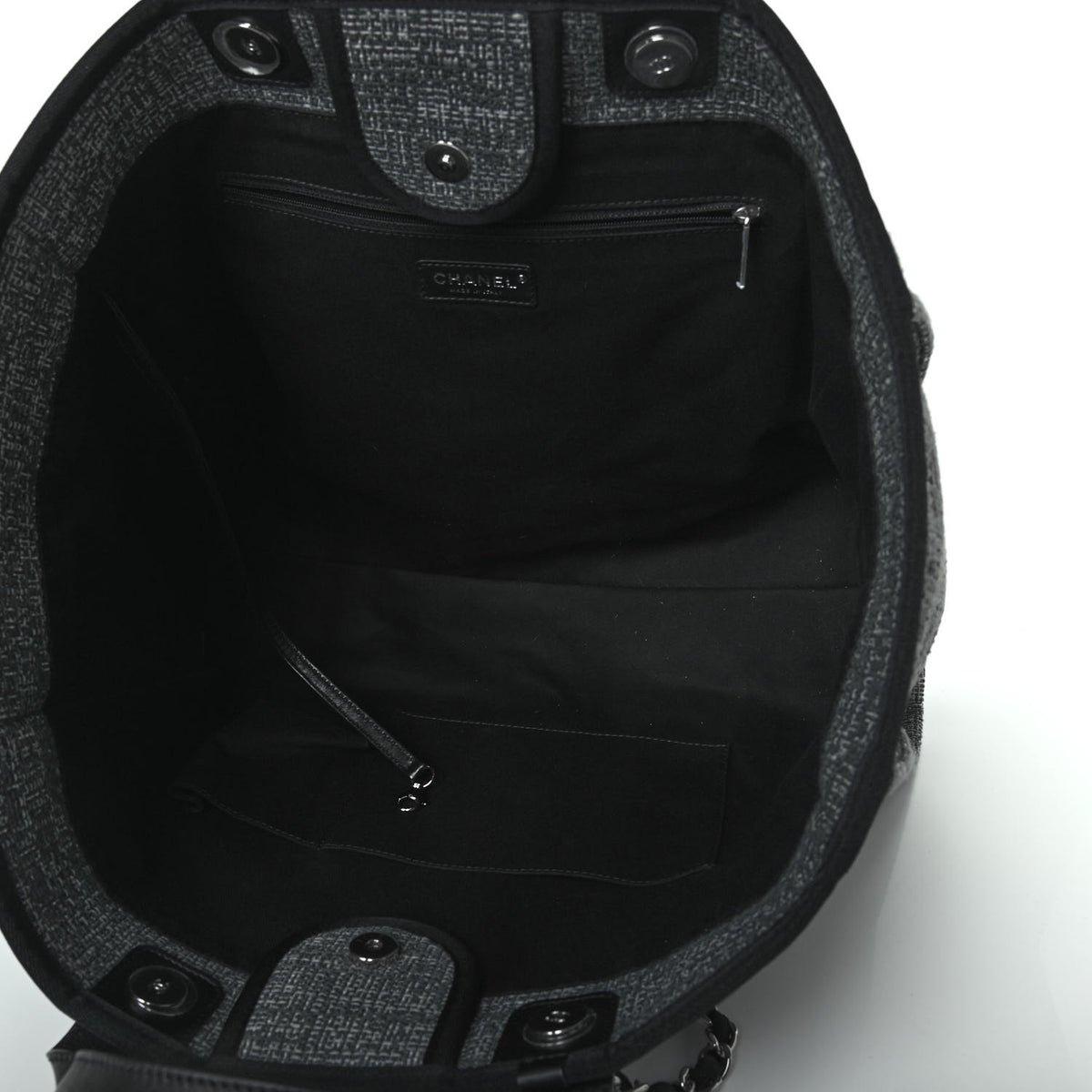 Canvas Large Deauville Tote Charcoal