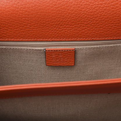Gucci Dollar Calfskin Interlocking G Shoulder Bag Sun Orange 6 of 9