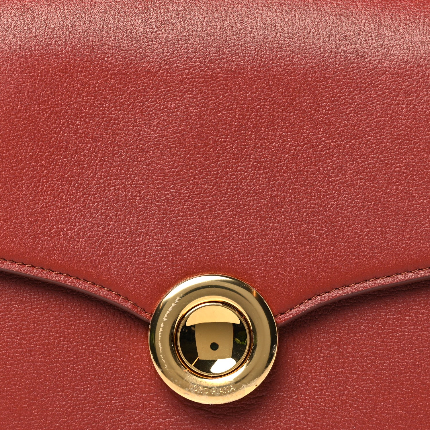 Loro Piana Grained Calfskin Small Ghiera Bag Deep Kummel 7 of 9