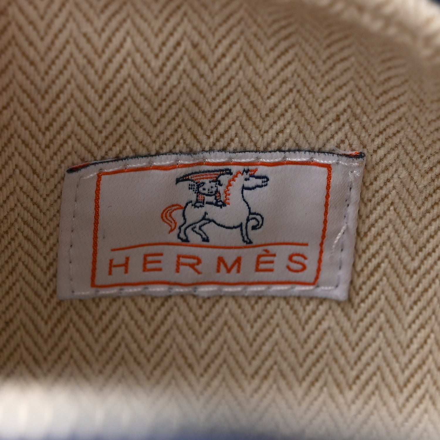 Hermes Canvas Large Bride-A-Brac Cabriole Case gris perle 6 of 11