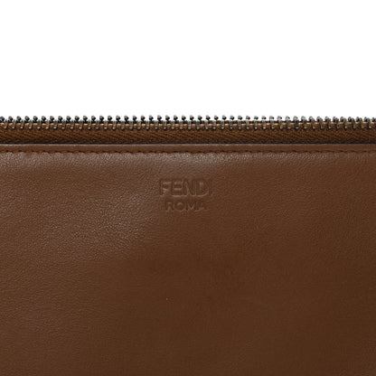 Fendi Vitello Century Lined Monster Eyes Pouch Moka Multicolor 8 of 11