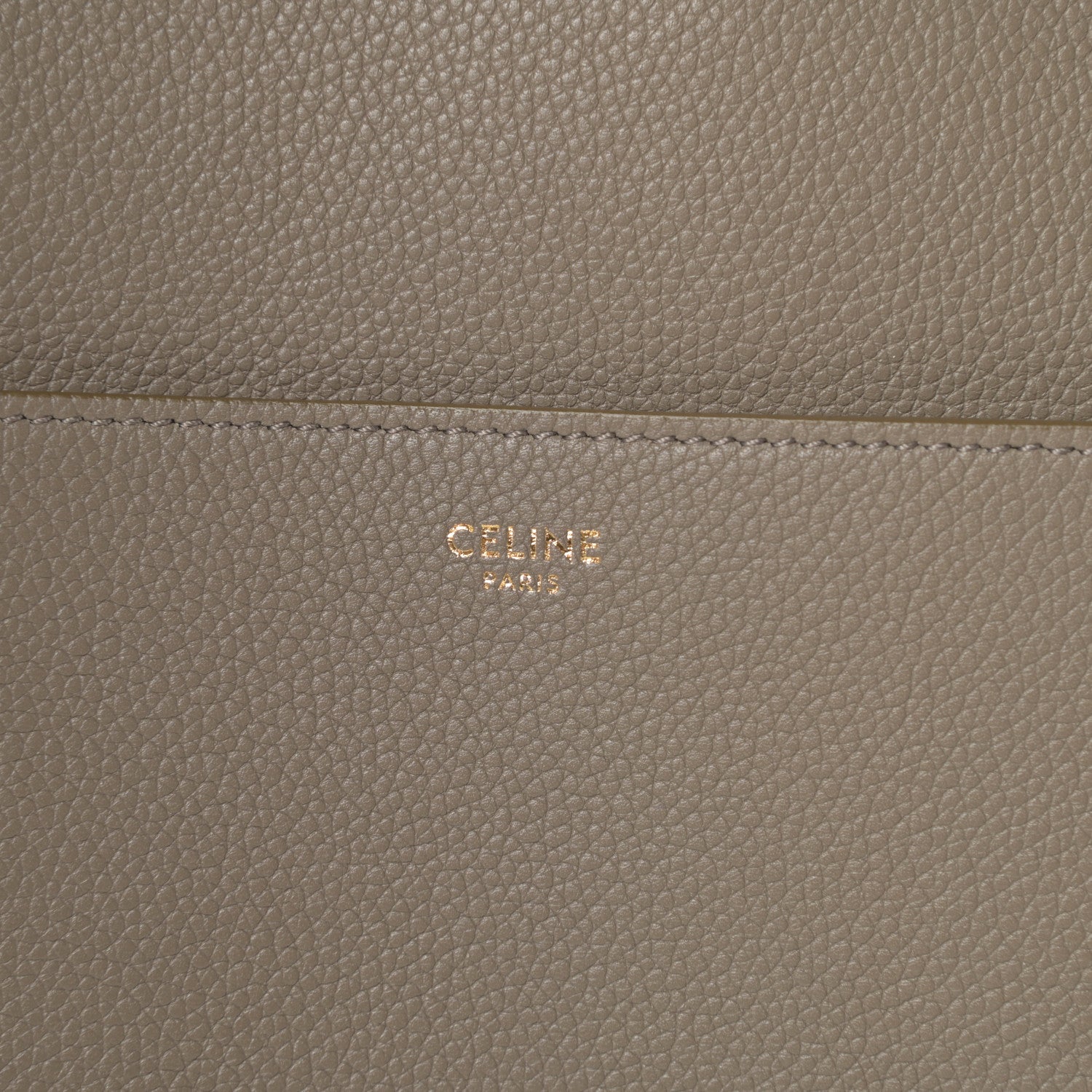 Celine Soft Grained Calfskin Sangle Bucket Bag Taupe 6 of 15