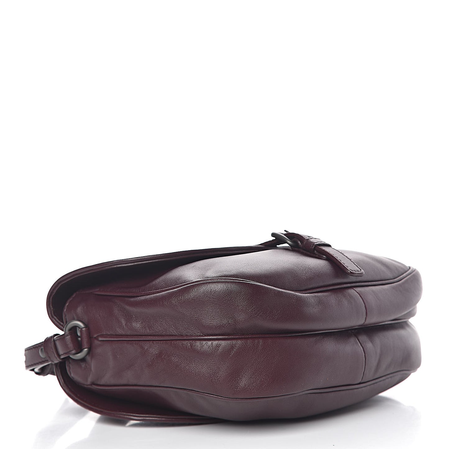 Nappa Intrecciato Double Sided Crossbody Bag Aubergine